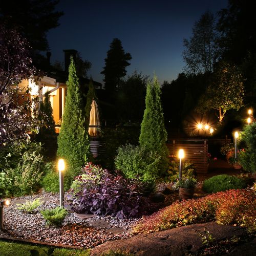 Plug n Play DIY Low voltage garden lights LED outdoor lighting systems spotlights decking wall drive Easy installation